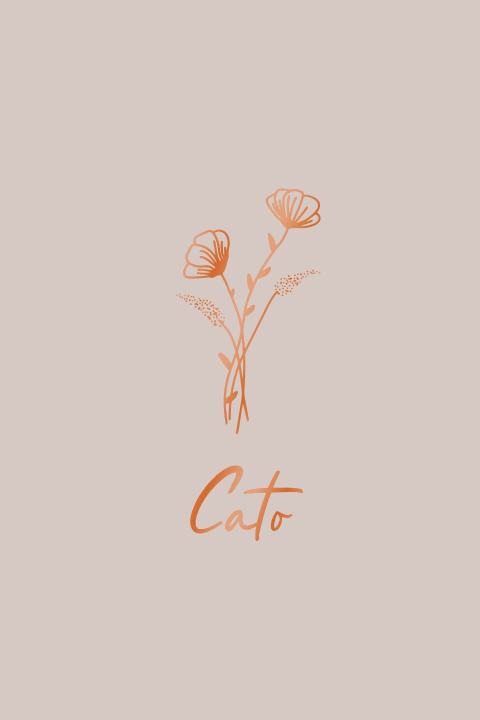 Geboortekaartje meisje met bloemen in folie en roze bruine achtergrond