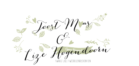 Trouwkaart met toffe typografie