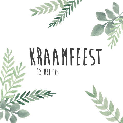 bohemian kraamfeest kaartje