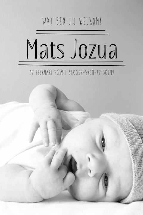 Lief maar ook stoer fotokaartje