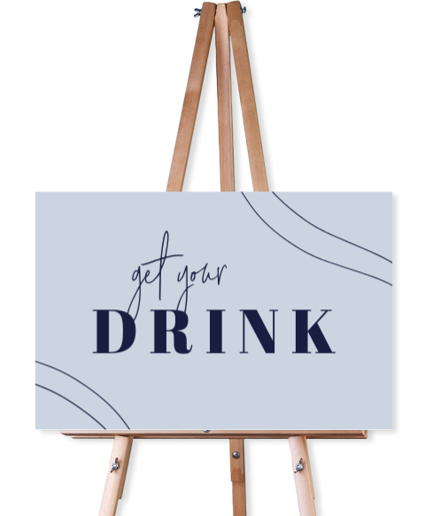 Bruiloftsbord voor jullie trouwen bij de drink of eettafel