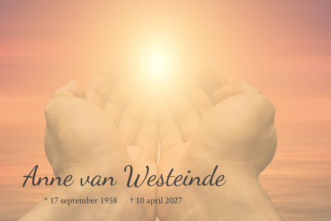 Rouwkaart parel in gods hand