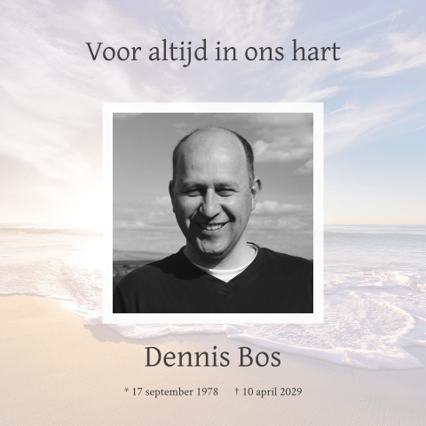 Bedankkaart eigen foto en met foto van de golven