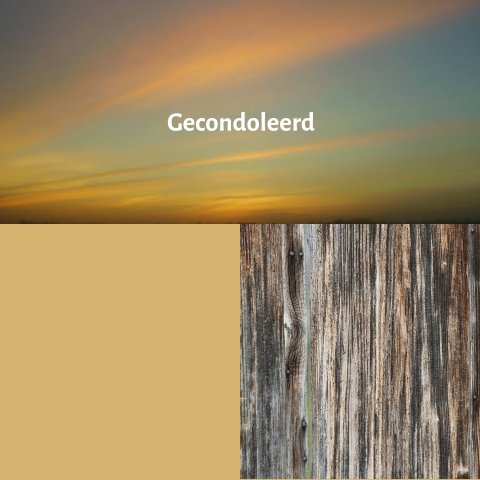 Gecondoleerd kaart met vlakken blauw met gouden avond lucht