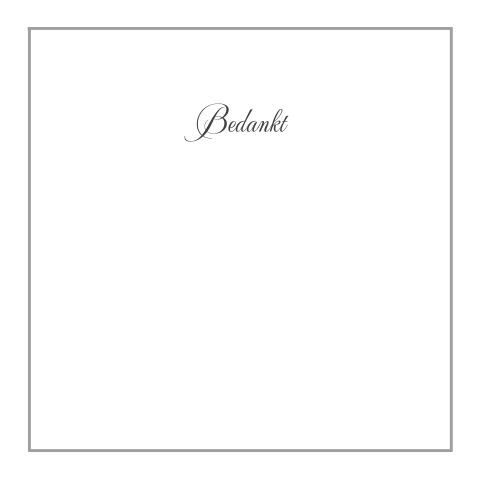 Traditionele dankbetuiging maken met grijze rouwrand