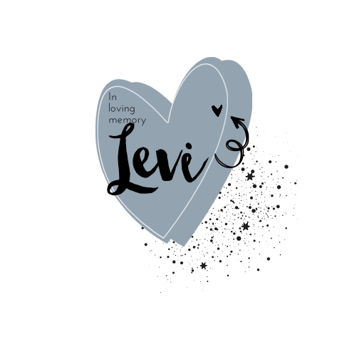 Rouwkaart kind jongen hart blauw