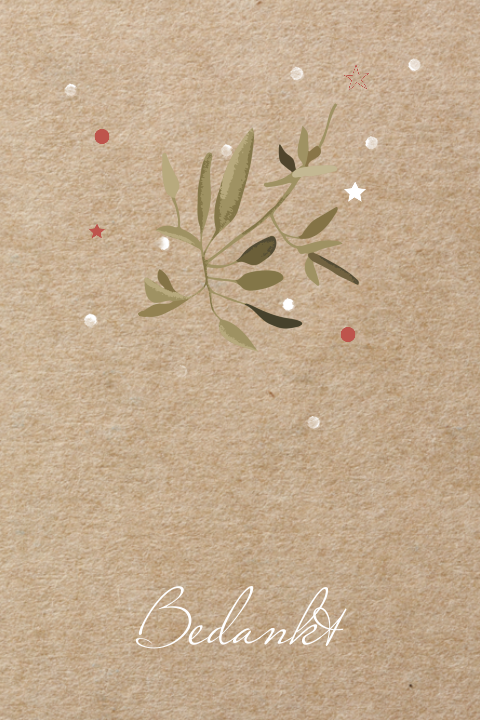 Moderne dankbetuiging kaart na overlijden met vallend blad