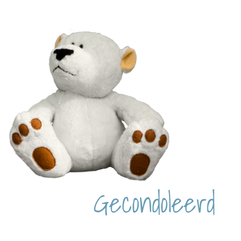 Gecondoleerd kaart voor overlijden van een baby