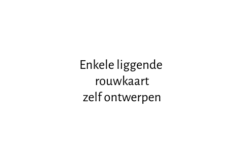 Enkele liggende kaart ontwerpen