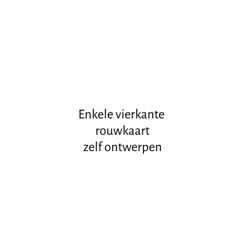 Blanco enkele vierkante kaart ontwerpen