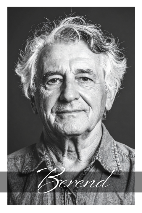 Rouwkaart klassiek met portret foto man 