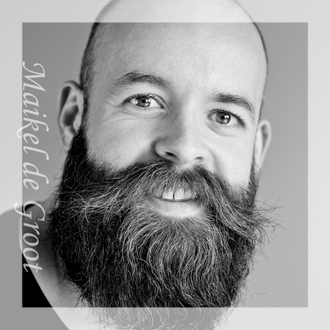 Herinneringskaart voor een man met fotokader 