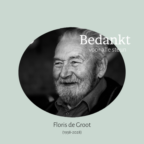 Bedankkaart rouw na overlijden met foto