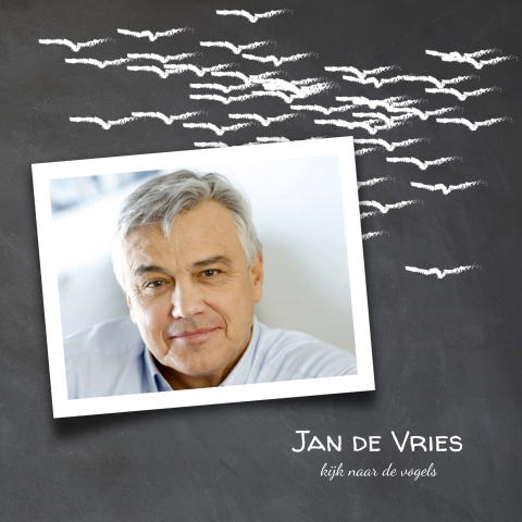 Herinneringskaart voor een man met getekende vogels