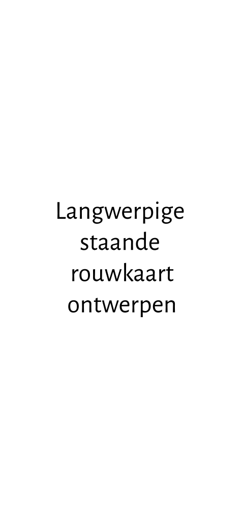 Langwerpige staande rouwkaart ontwerpen