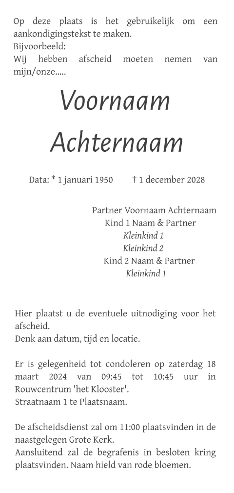 Kaart binnenkant