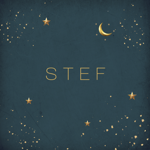 Rouwkaart voor een overleden kindje sterren