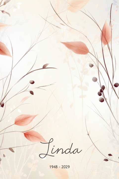 Mooie rouwkaart met aarde tinten bloemen