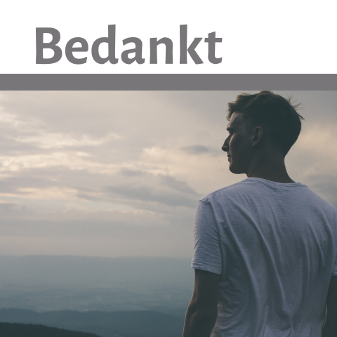 Dankbetuiging stijlvol ontwerp met foto geel en grijs