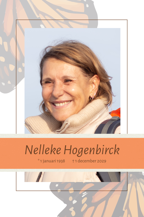 Rouwkaart met vlinder dagpauwoog en ruimte voor een foto