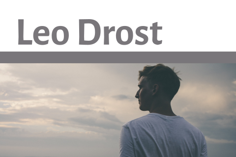 Bedankkaart modern voor een man met ruimte voor een eigen foto