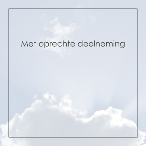 Moderne met oprechte deelneming kaart met blauwe lucht