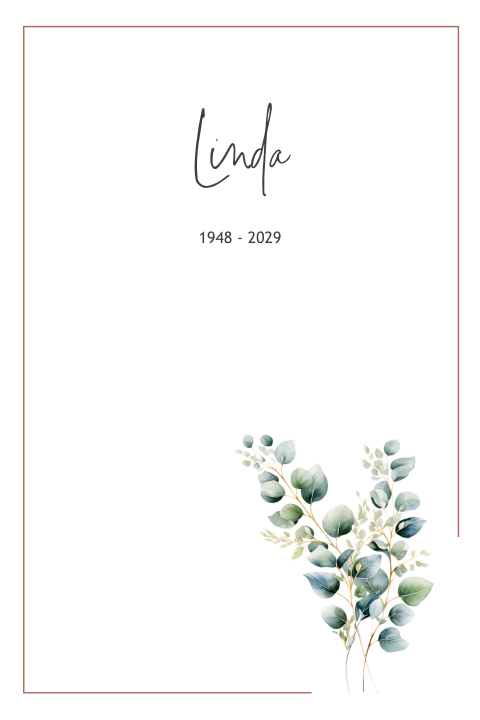 Mooie rouwkaart met bloemen