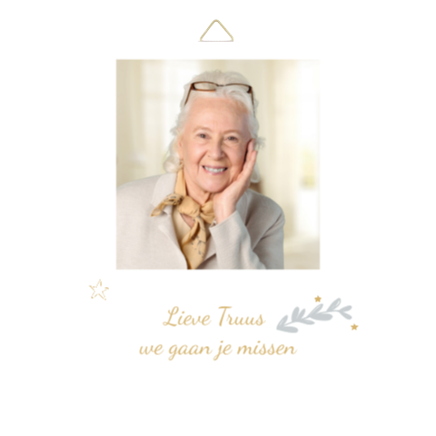 Keramiek tegeltje herinnering met foto en ster