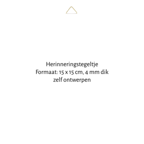 Herinneringstegel keramiek zelf ontwerpen