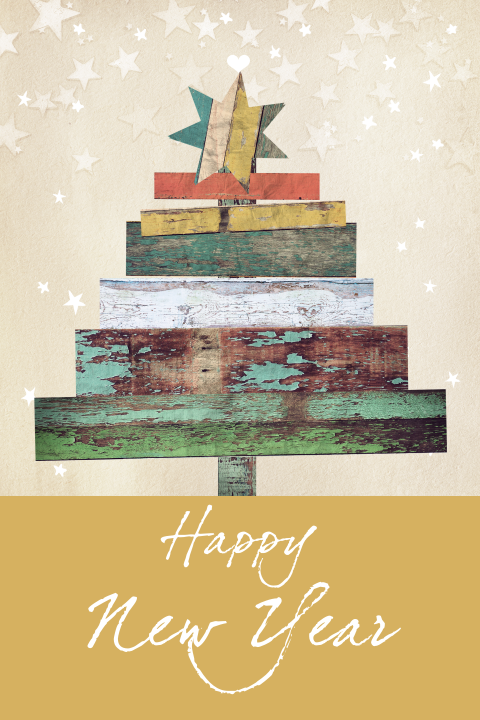 Hölzerner Weihnachtsbaum