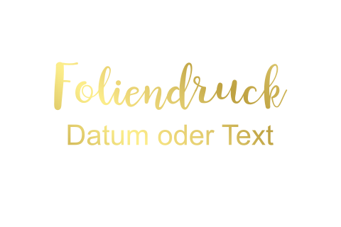 Einfachkarte blanko querformatig Foliendruck