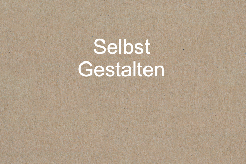 Doppelkarte blanko querformatig Falz links Geburt Kraftpapier