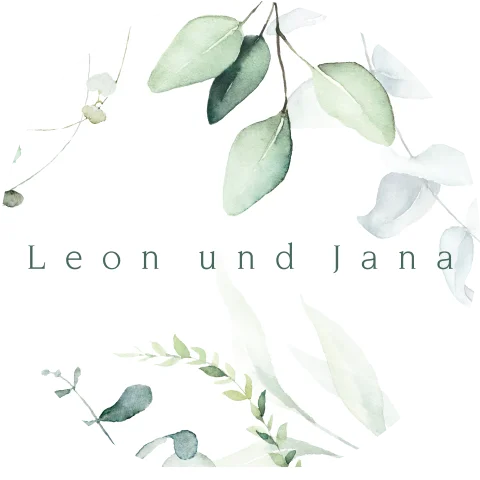 Briefsiegel mit grünen Blättern