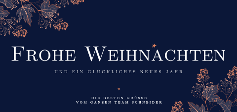 Weihnachtskarte mit anmutigen Zweigen