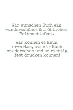 Kreative Weihnachtskarte im Design eines Geschenkes