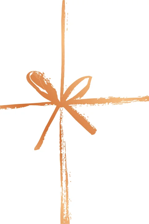 Kreative Weihnachtskarte im Design eines Geschenkes