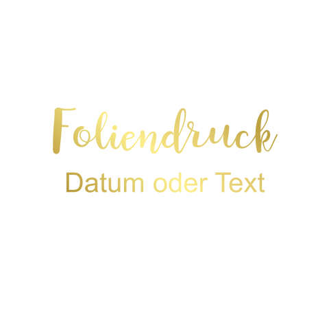 Einfachkarte blanko quadratisch Foliendruck