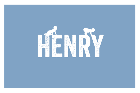 Namensschild als Motiv der Geburtsdankeskarte