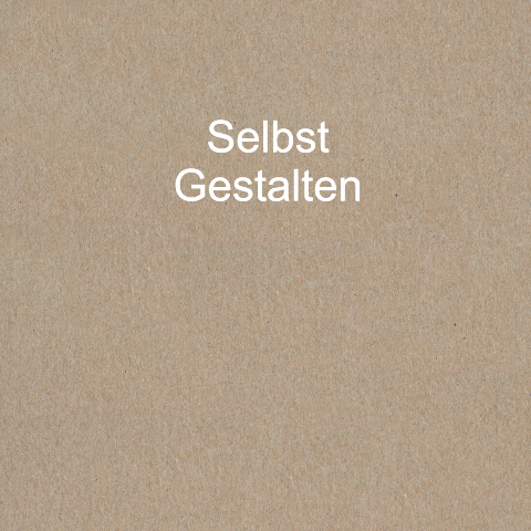 Einfachkarte blanko quadratisch Kraftpapier
