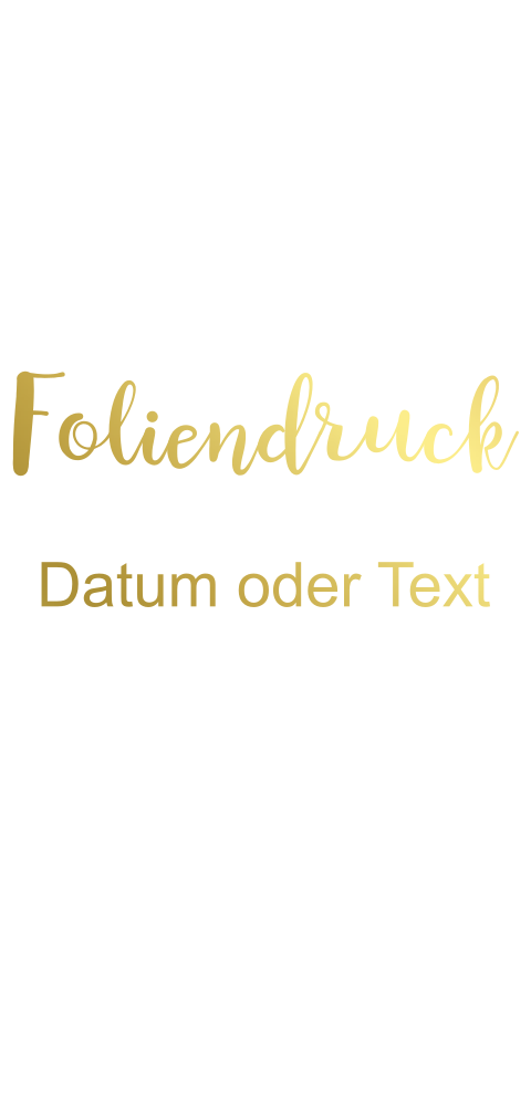 Doppelkarte blanko länglich Foliendruck