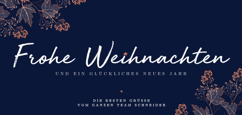 Weihnachtskarte mit anmutigen Zweigen