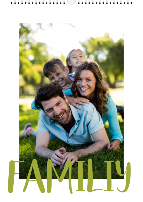 A4 Jahreskalender mit eigenen Fotos