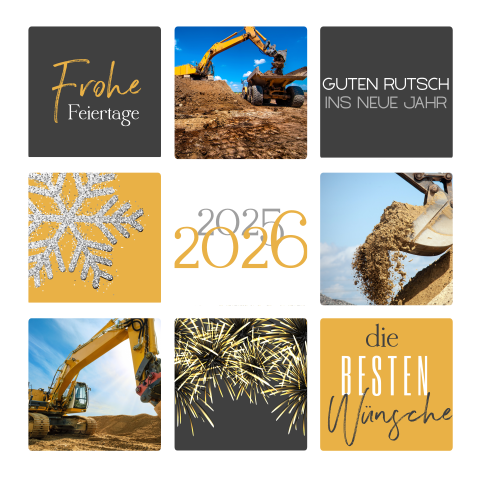 Weihnachtskarte mit Kacheln zum Individualisieren