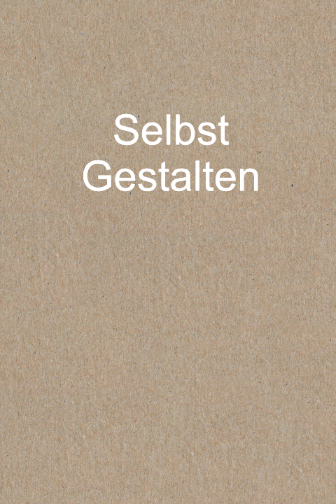 Doppelkarte blanko hochformatig Geburt Kraftpapier