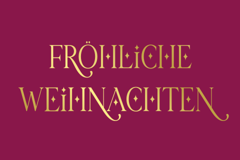 Stilvolle Weihnachtskarte mit Sternen