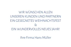 Weihnachtskarte mit blauem Hintergrund und Schneeflocken