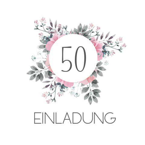 Geburtstageinladung floral