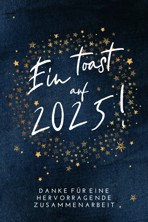 Ein Toast auf das neue Jahr