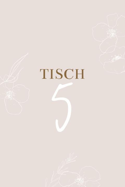 Tischkarte - Handdrawn