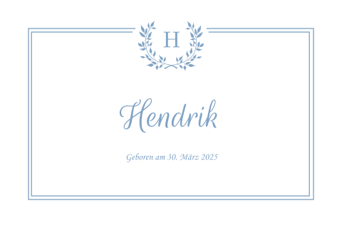 Hübsche Geburtskarte für Ihren Sohn